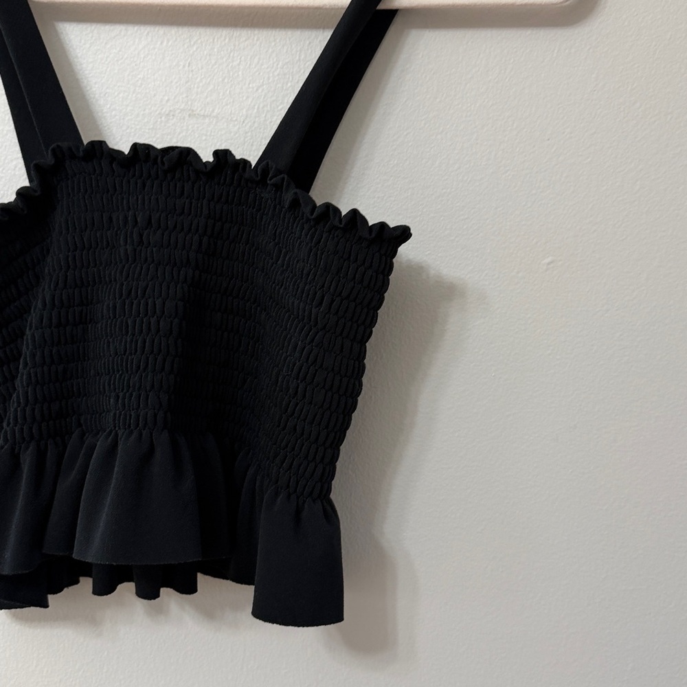 Zara Smocked Ruffled Crop Top - Picture 10 of 10